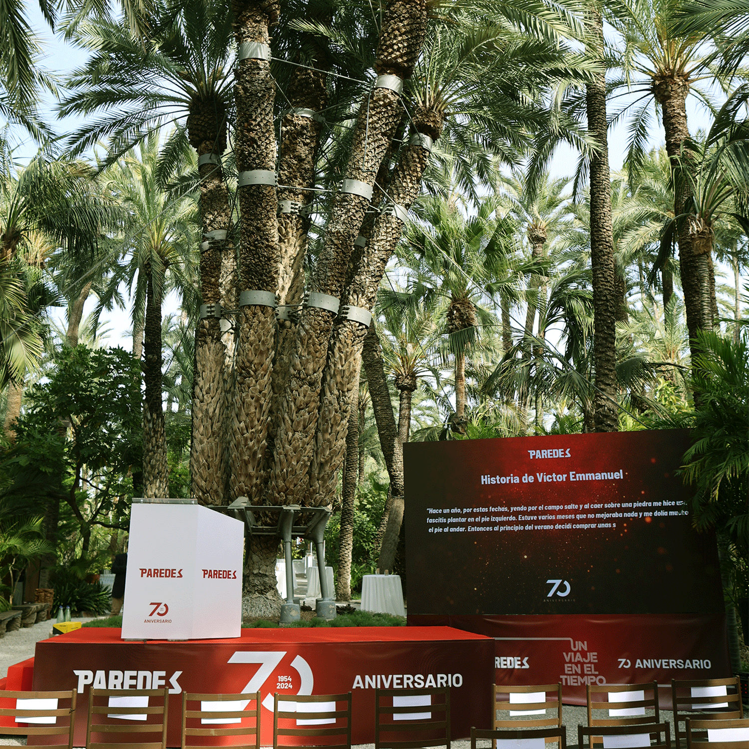 Plano general de la gala del 70 aniversario de Paredes